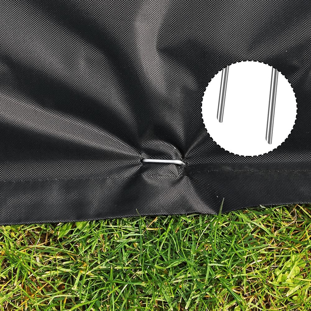 GARDEBRUK® 200x Erdanker verzinkter Stahl 150mm x 25mm Ø 2,7mm Unkrautvlies Gartenvlies Zeltanker Heringe Bodenanker Zaun Garten Camping Kunstrasen — Ansicht 5