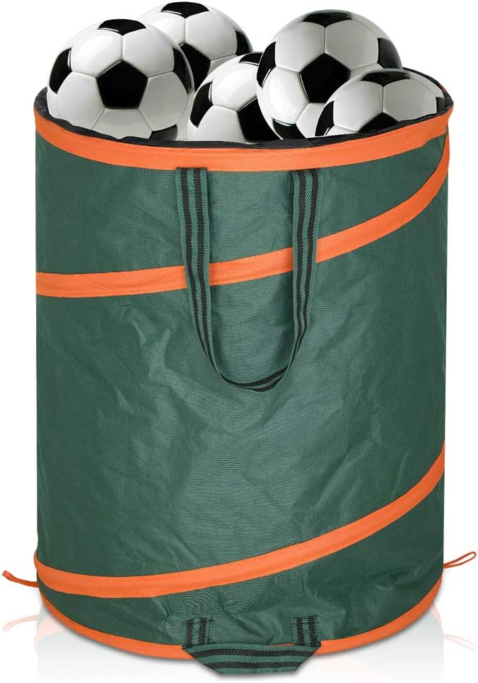 GARDEBRUK® Gartenabfallsack 3x165 Liter 30 kg Belastbarkeit stabil robust abwaschbar Garten Pop up Rasensack Laubsack — Ansicht 4