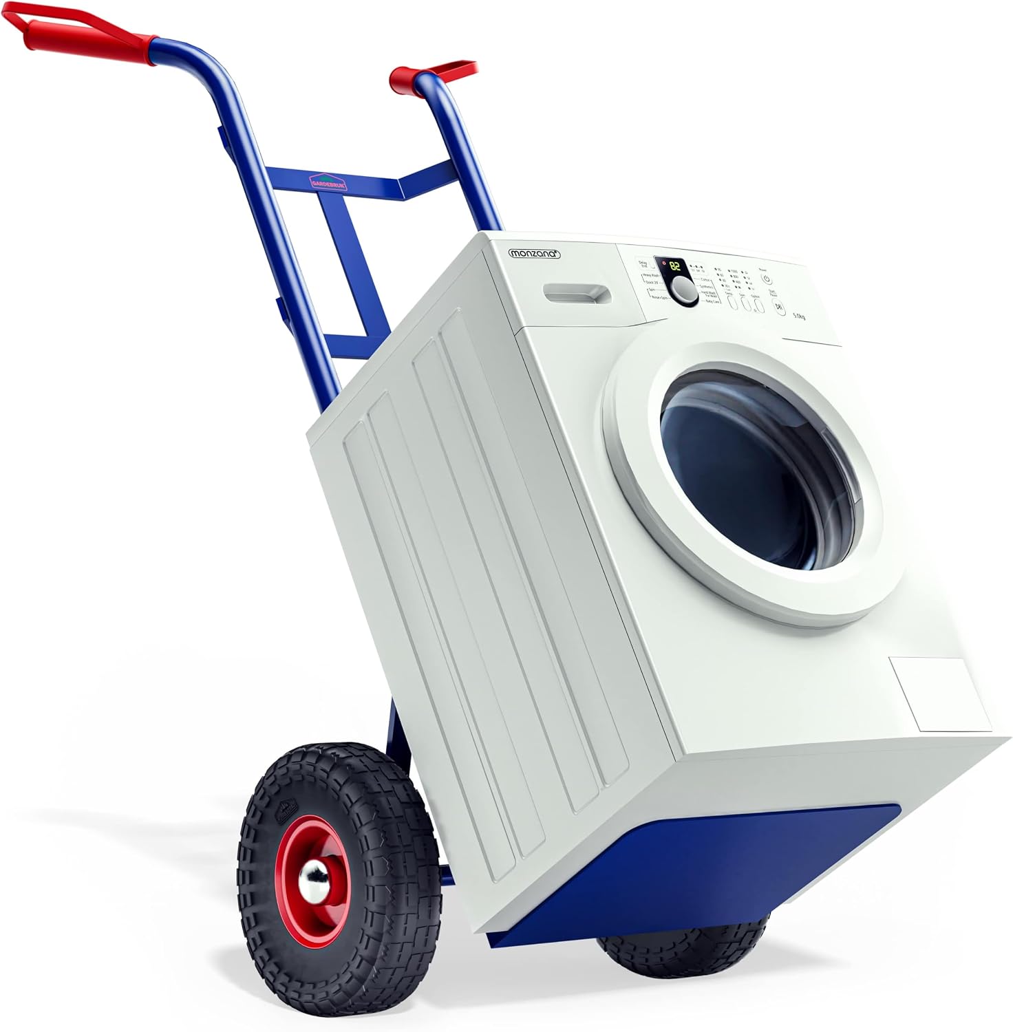 GARDEBRUK® Sackkarre PU Vollgummireifen klappbar 200kg Stahl Schutzblech Schwerlast Garten Umzug Transportkarre Transportwagen Transportroller — Ansicht 4