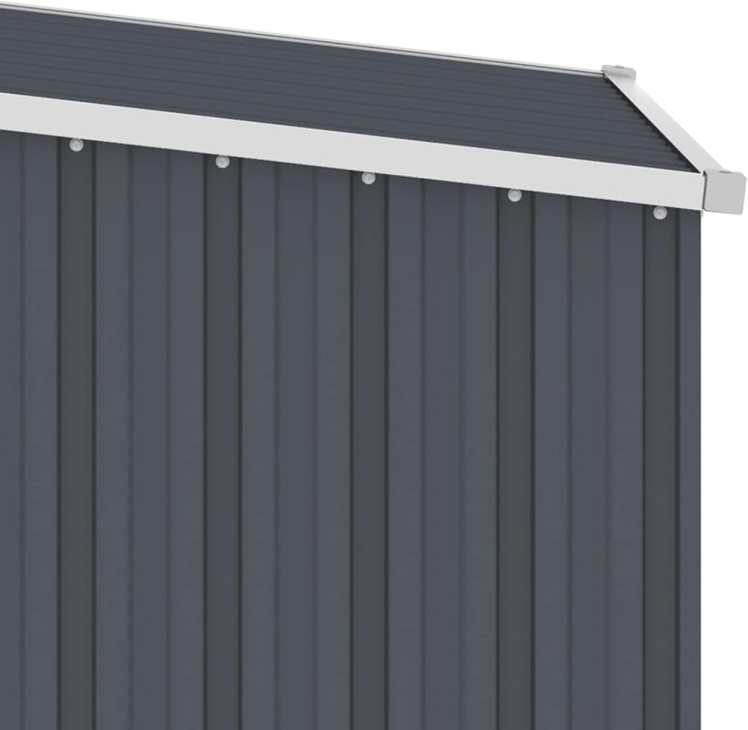 GuyAna Gerätehaus Anthrazit 87x98x159 cm Verzinkter Stahl GeräTeschuppen GartengeräTehaus Gardebruk GeräTehaus GeräTebox — Ansicht 6